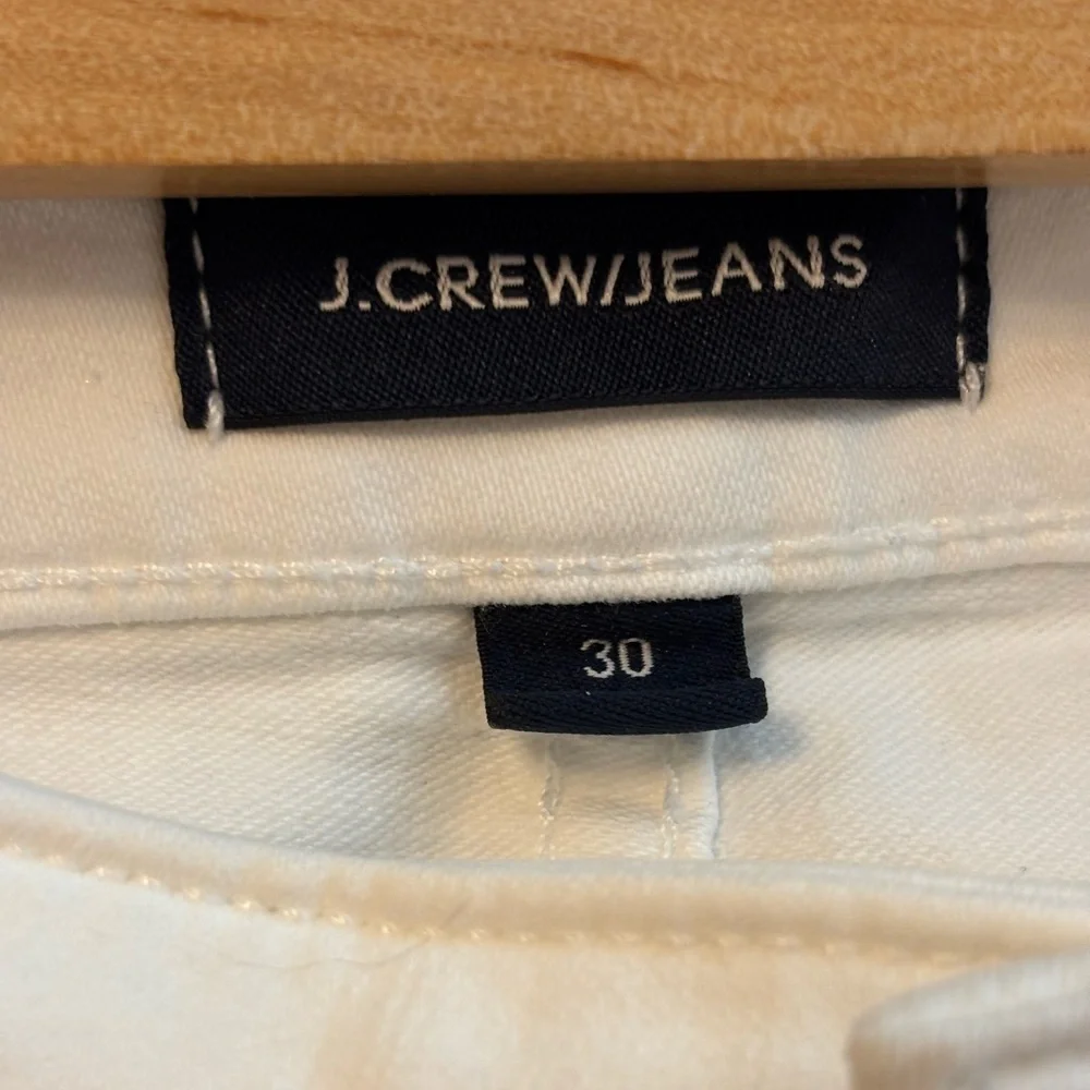 J. Crew Jeans Curvy Toothpick White Jeans